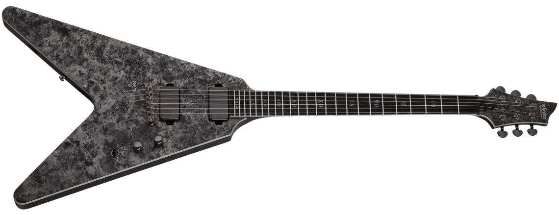 Schecter Juan of the Dead V-1 - Satin Black Reign