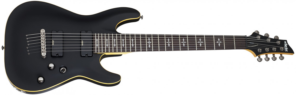 Schecter Demon-7 Aged Black Satin