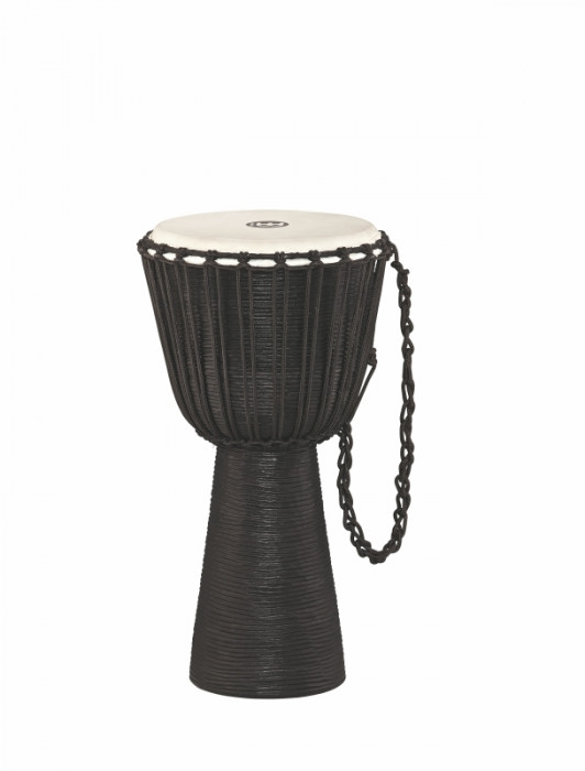 Meinl HDJ3-XL Rope Tuned Headliner Wood Djembe 13”- Black River