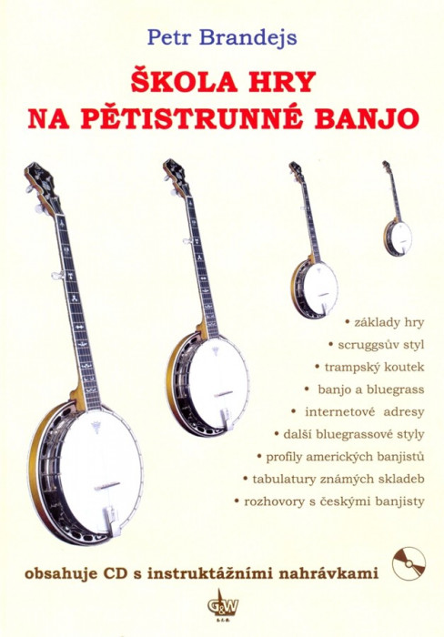 Publikace Škola hry na pětistrunné banjo + CD - Petr Brandejs