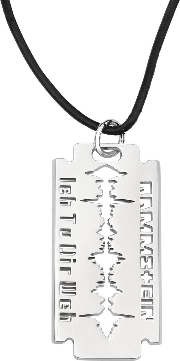 Rammstein "žiletka "Ich Tu Dir Weh"" Přívěšek s řetízkem stríbrná