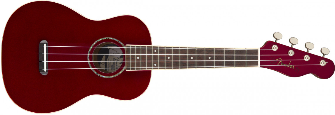 Fender Zuma Classic Concert Uke Candy Apple Red