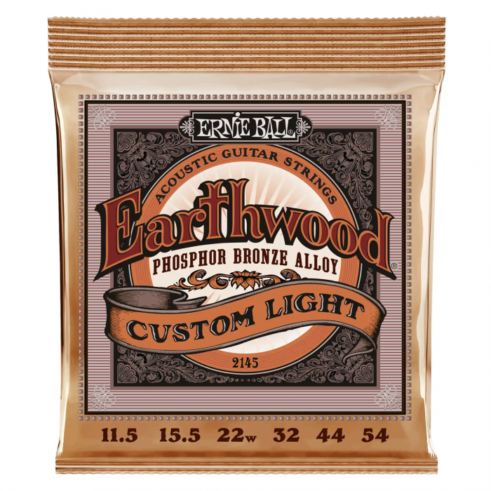 Ernie Ball 2145 Earthwood Custom Light Phosphor Bronze .011.5 - .054
