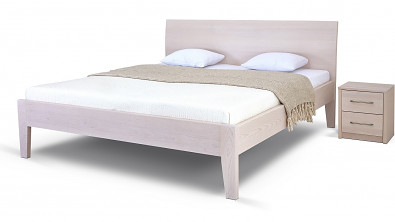 Postel Postelia IBIZA Buk 140x200 - Dřevěná postel z masivu, bukové dvoulůžko o šíři masivu 4 cm