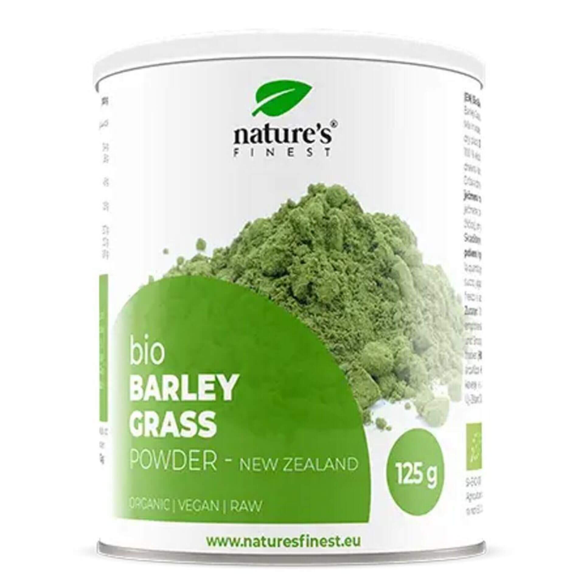 Nutrisslim Barley Grass powder (Zelený ječmen) BIO 125 g