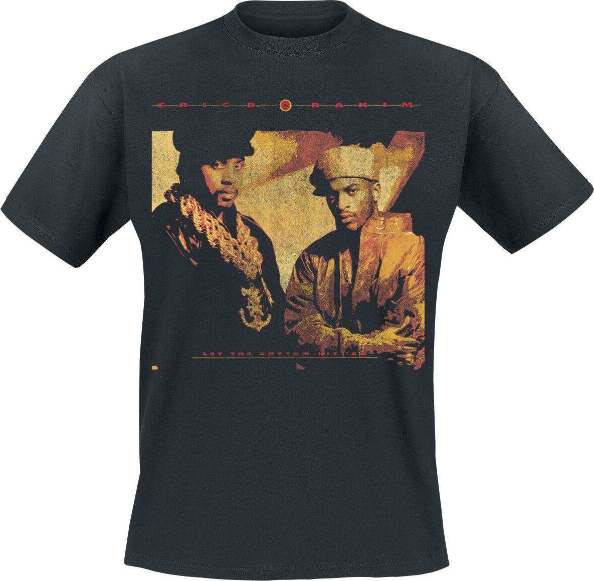 Eric B. & Rakim Rhythm Hit Em Tričko černá
