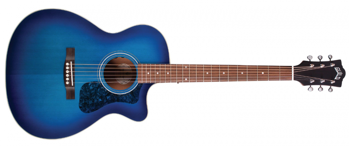 Guild OM-240CE - Dark Blue Burst