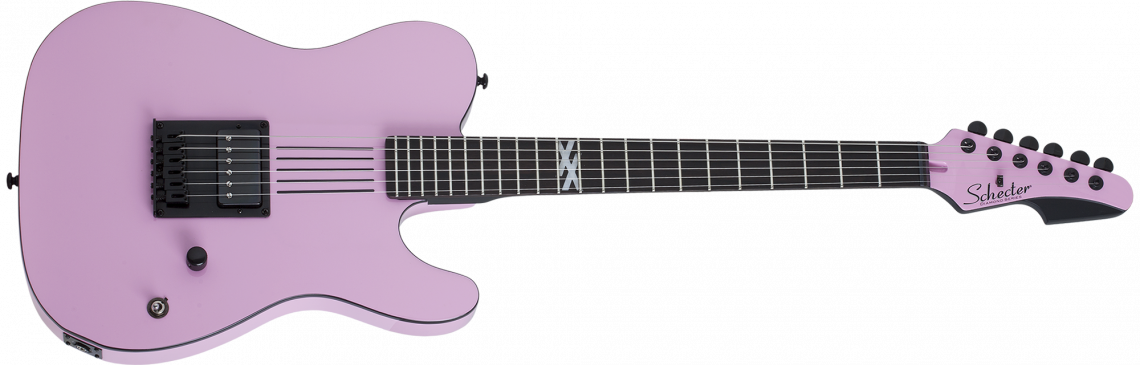 Schecter Machine Gun Kelly Signature PT - Tickets To My Downfall Pink