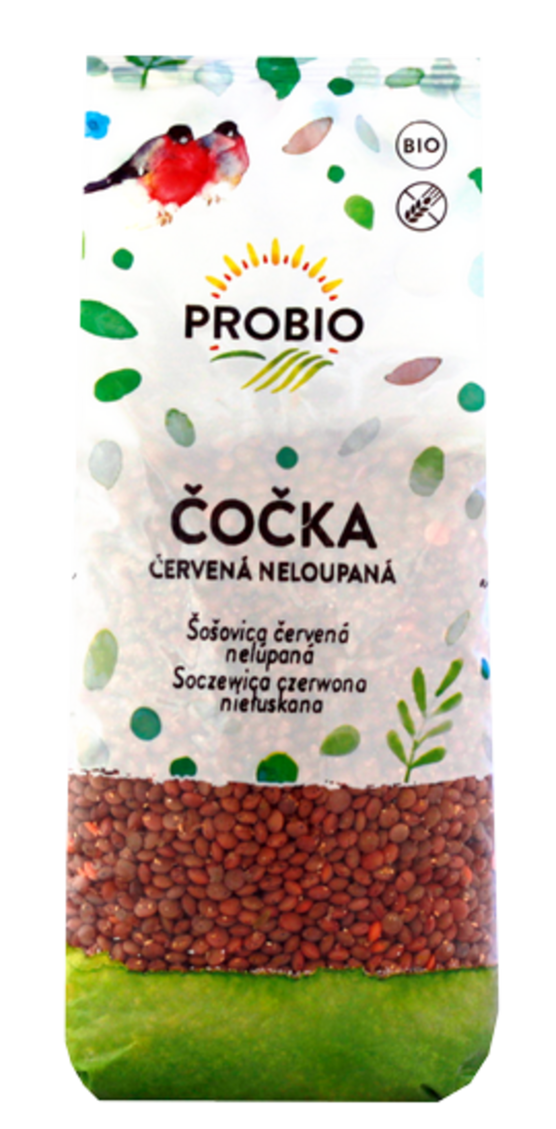 PROBIO Červená čočka neloupaná BIO 500 g
