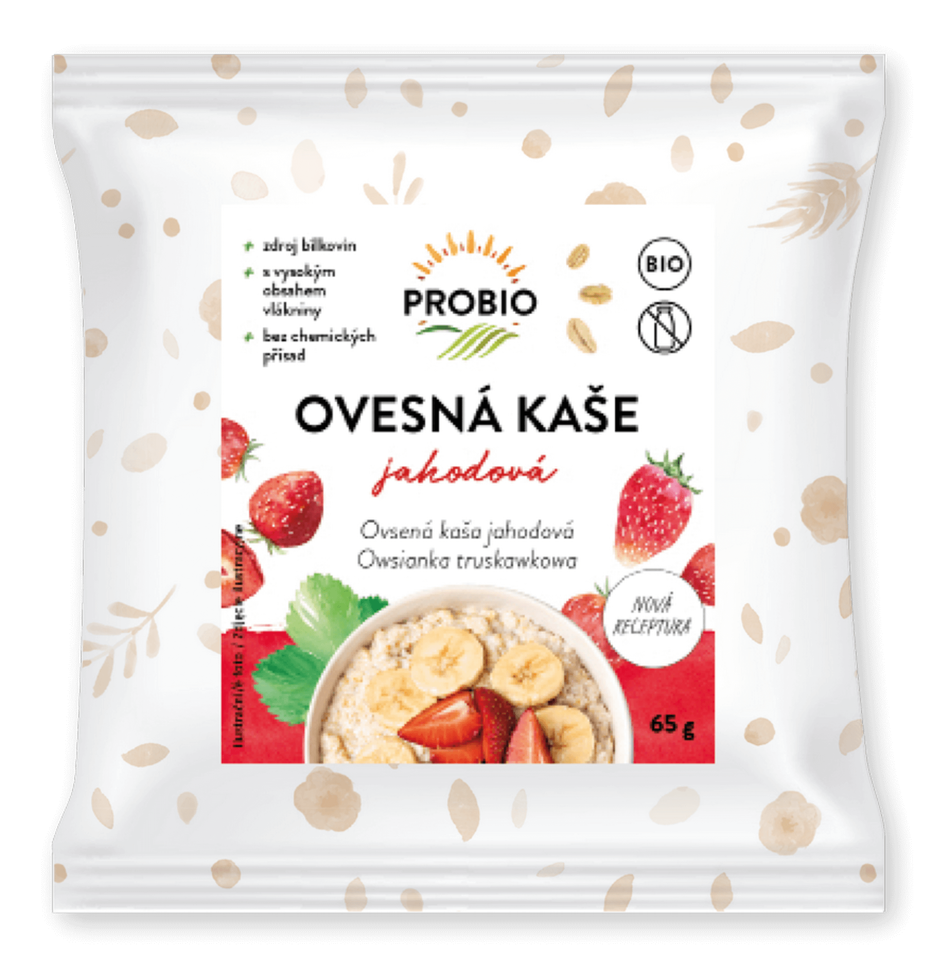 PROBIO Ovesná kaše jahodová  BIO 65 g