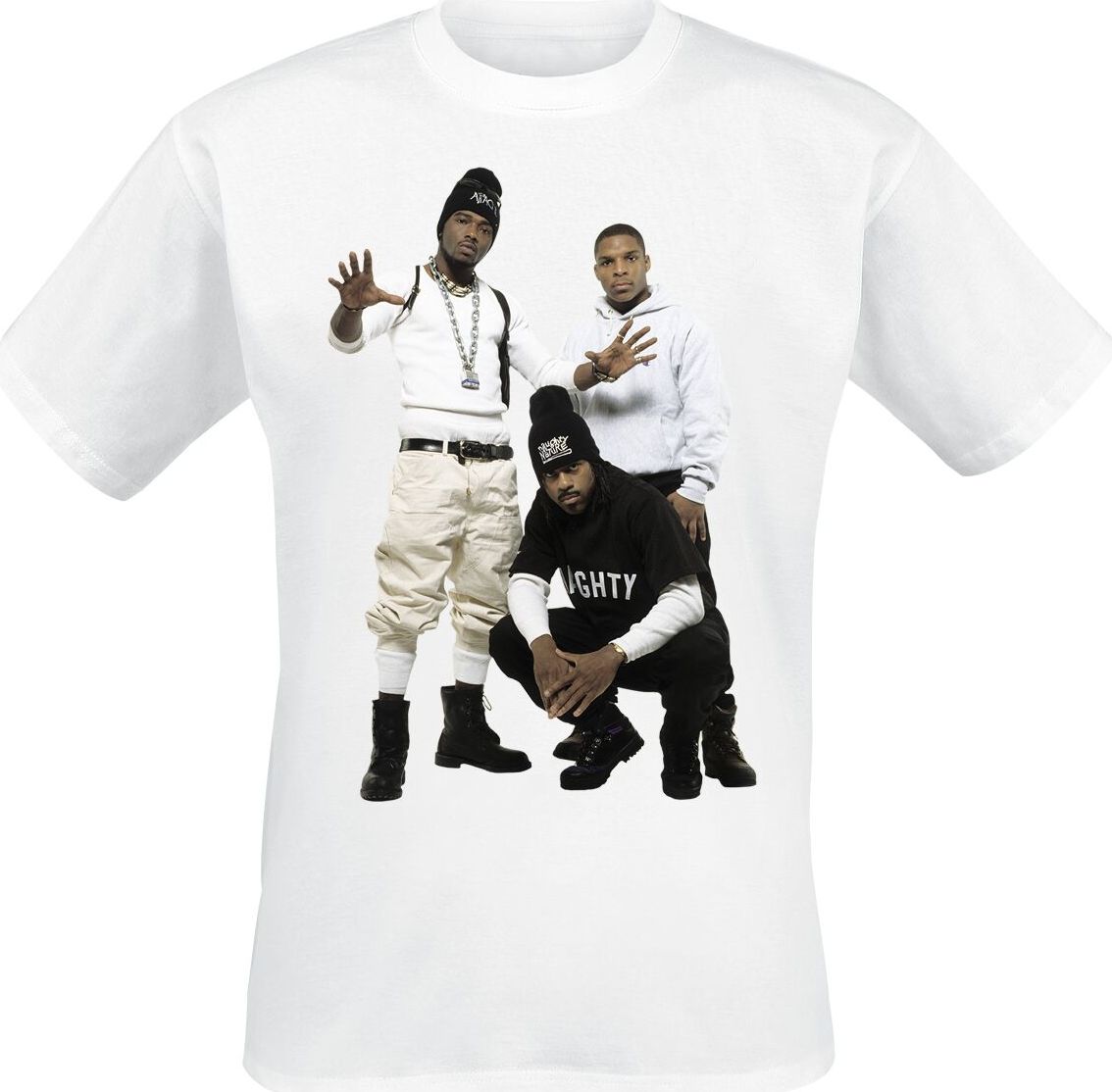 Naughty by Nature Group Photo Tričko bílá