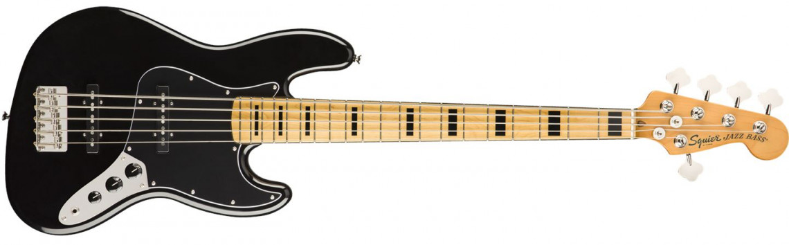 Fender Squier Classic Vibe 70s Jazz Bass V Black Maple