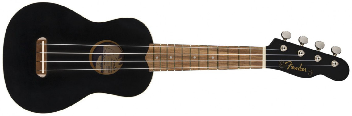 Fender Venice Soprano Ukulele Black