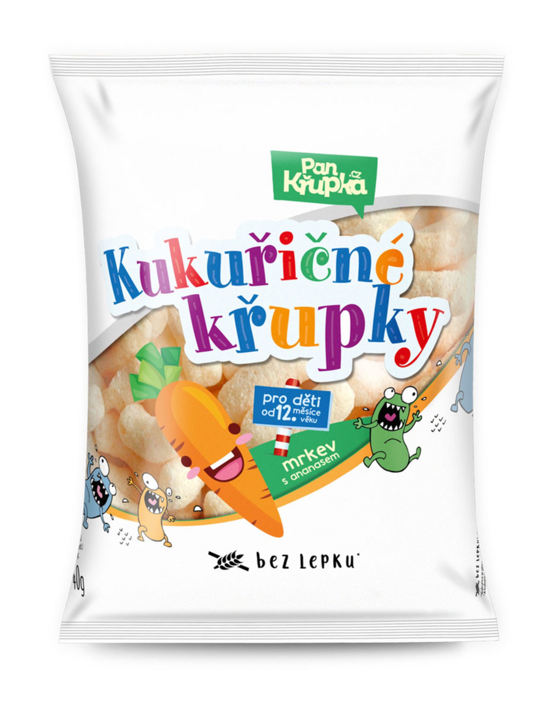 Rej Křupky kukuřičné mrkev a ananas 40 g