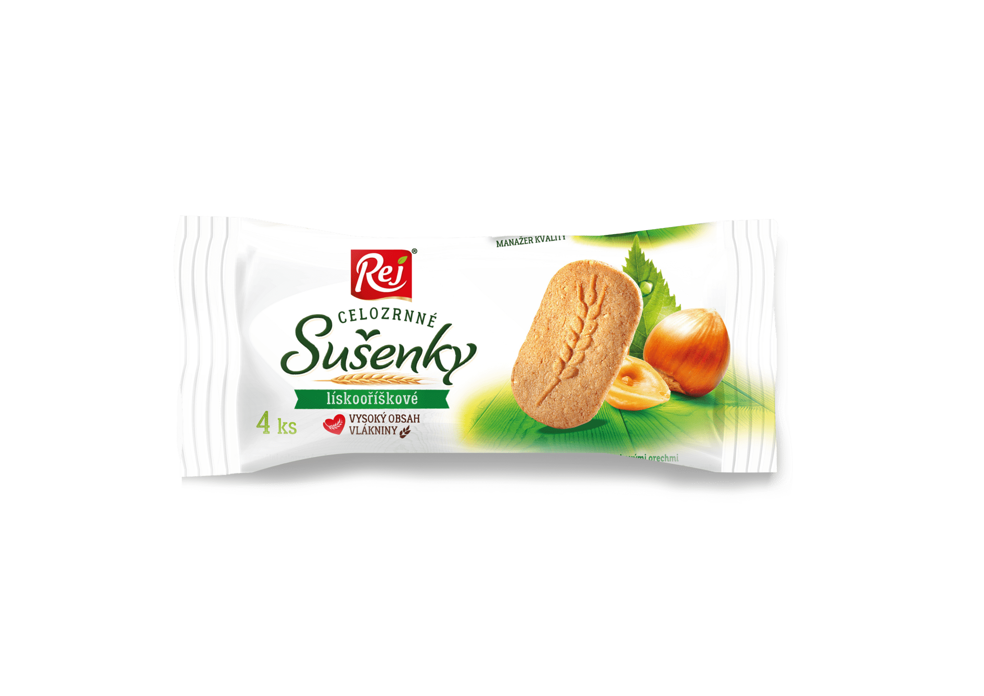 Rej Sušenky celozrnné lískooříškové 34 g
