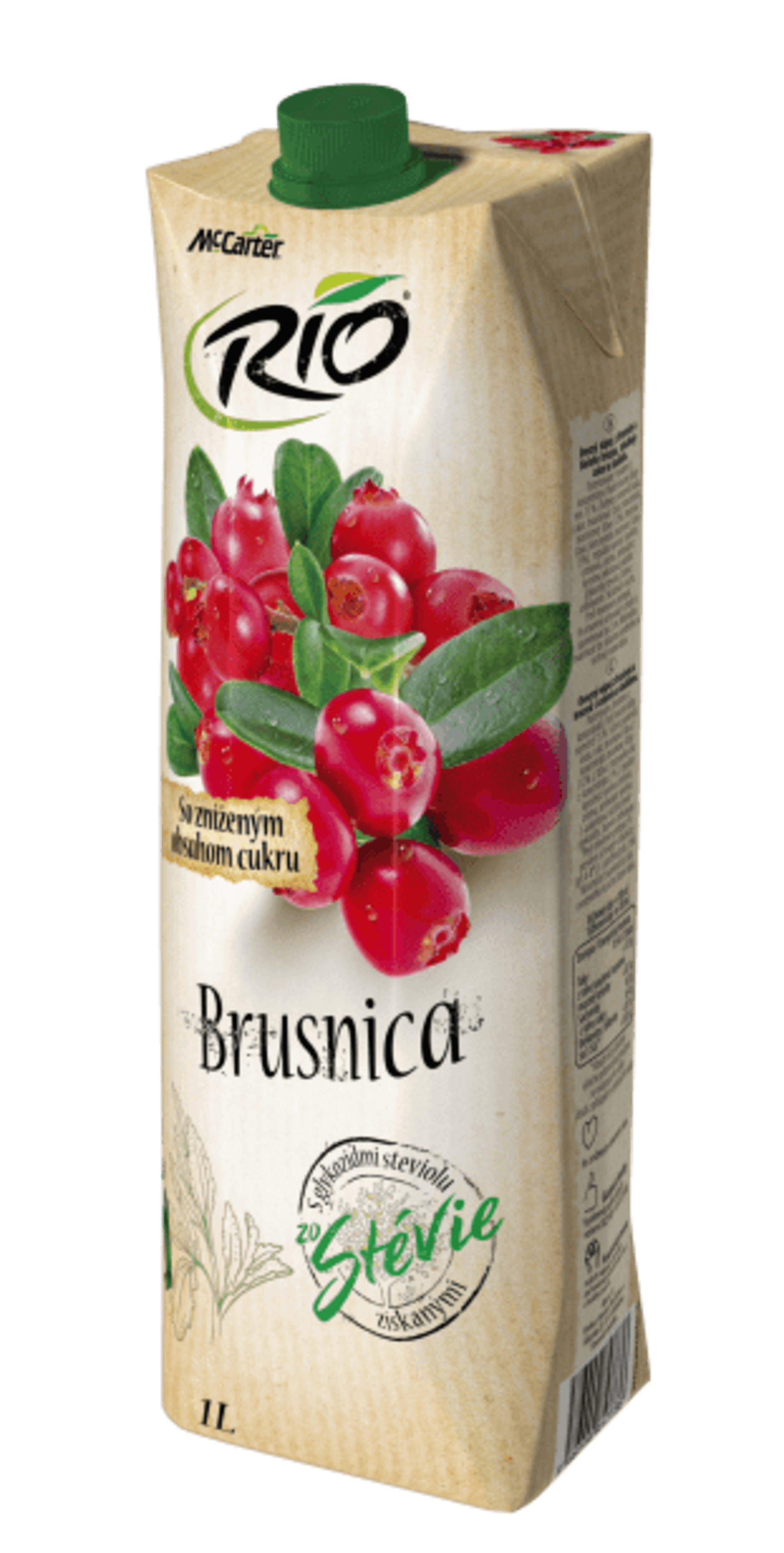 Rio Stévia brusinka 40 % 1l