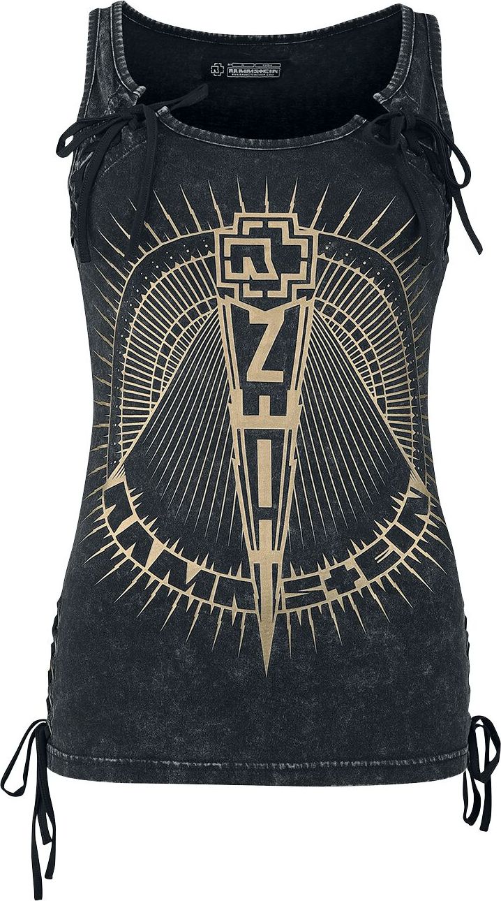 Rammstein Dámský top tmavě šedá