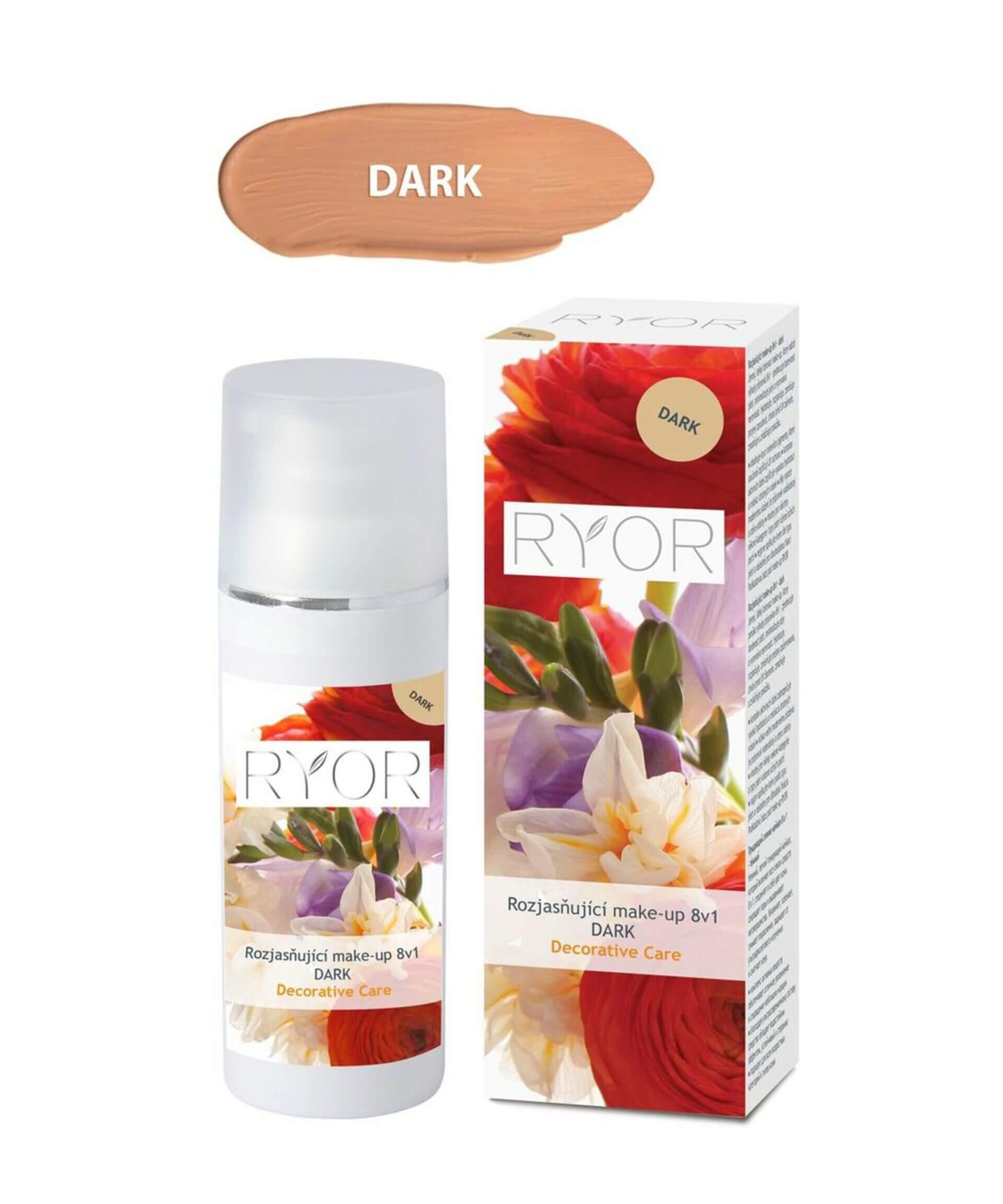 RYOR Rozjasňující make-up 8v1 DARK 30 ml
