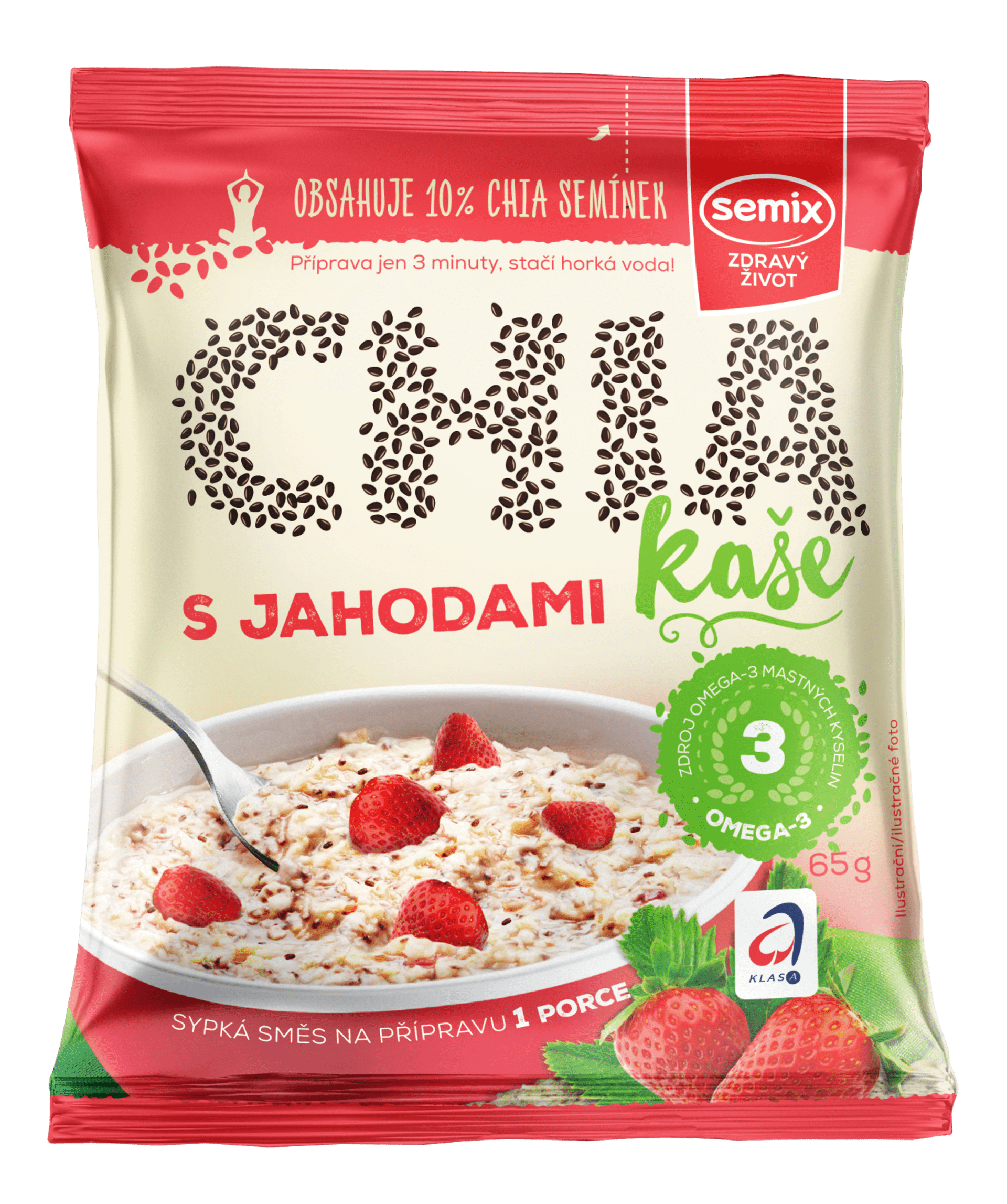 Semix Chia kaše s jahodami 65 g
