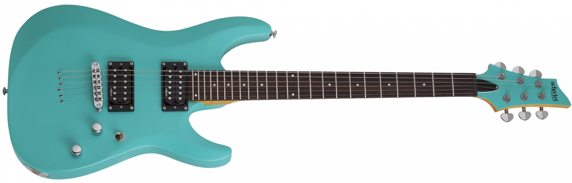 Schecter C-6 Deluxe Satin Aqua