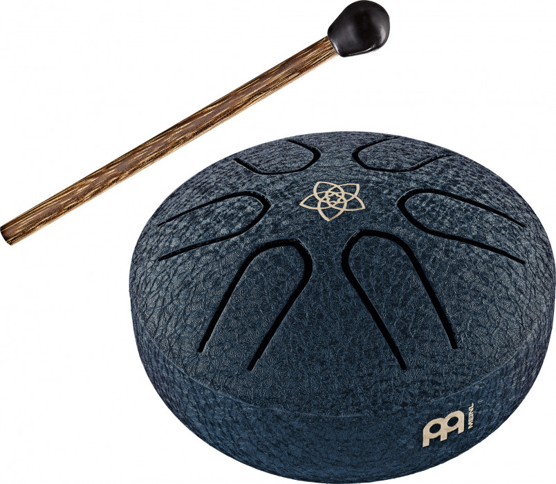 Meinl Sonic Energy PSTD2NBVF Pocket Steel Tongue Drum A Major - Navy Blue/Venus Flower
