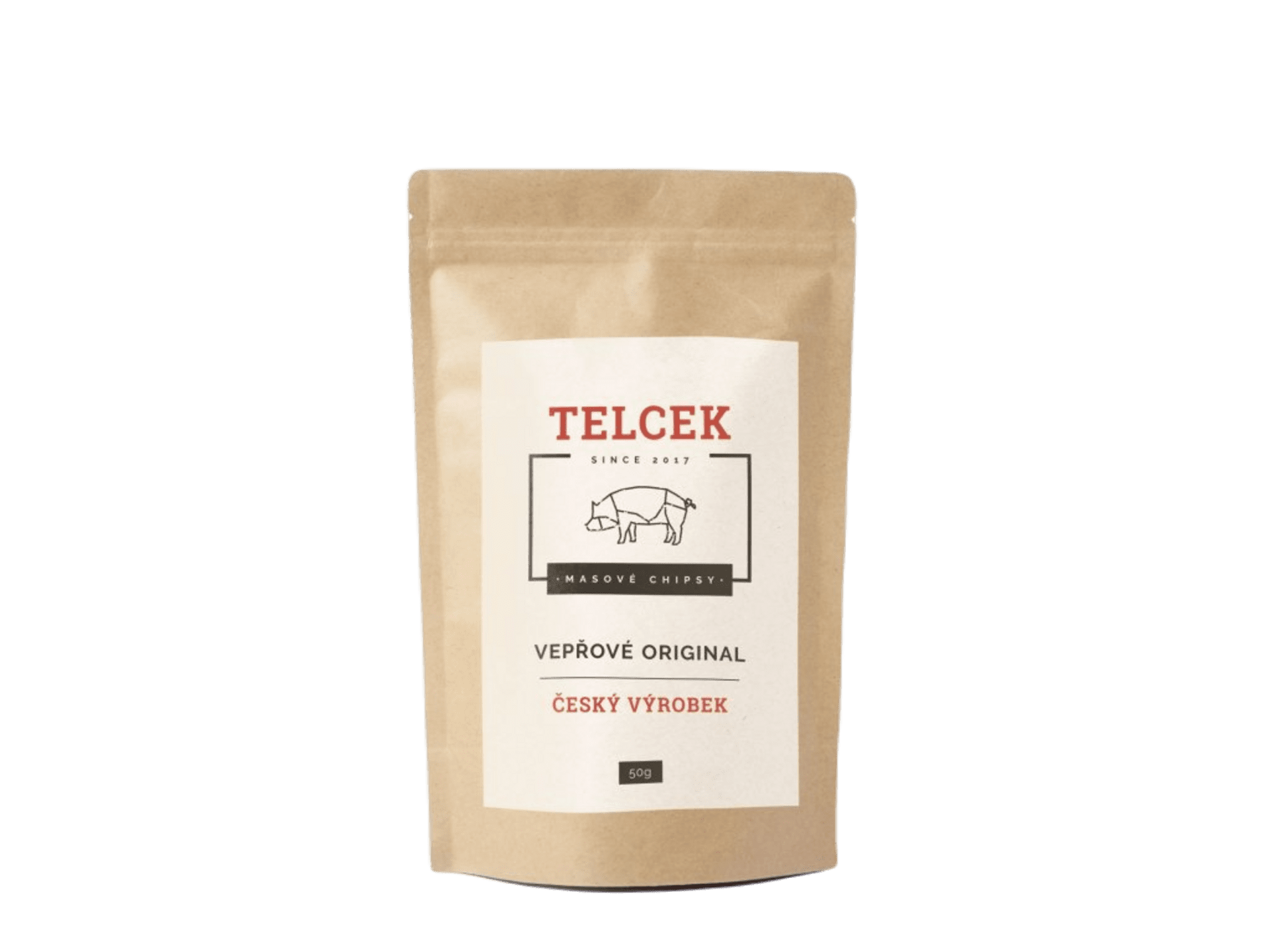 Telcek Masové vepřové chipsy original 50 g