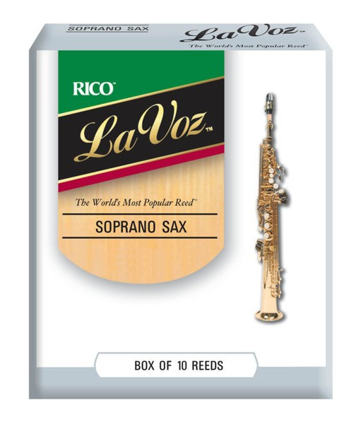 Rico RIC10SF La Voz - Soprano Saxophone Reeds Soft - 10 Box