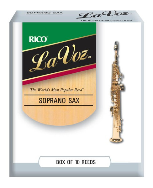 Rico RIC10MD La Voz - Soprano Saxophone Reeds Medium - 10 Box