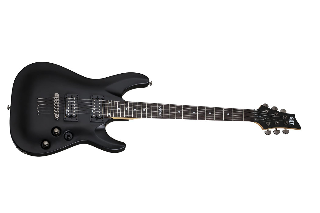 Schecter C-1 SGR, Rosewood Fingerboard - Midnight Satin Black