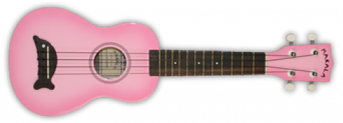 KALA Makala MK-SD Dolphin Soprano Ukulele Pink Burst