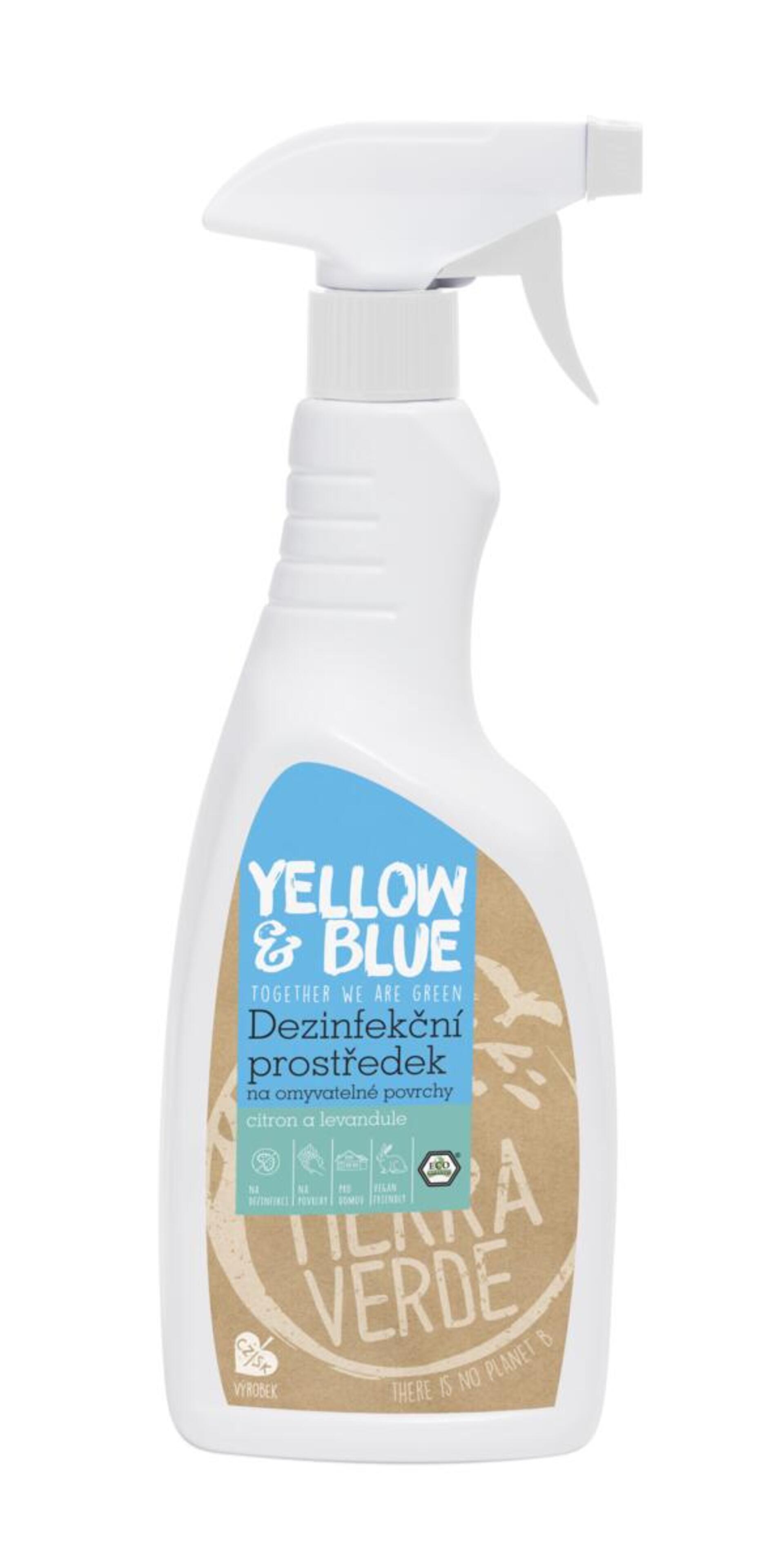 Tierra Verde Dezinfekční prostředek na omyvatelné povrchy Citron a levandule (rozprašovač) 750 ml