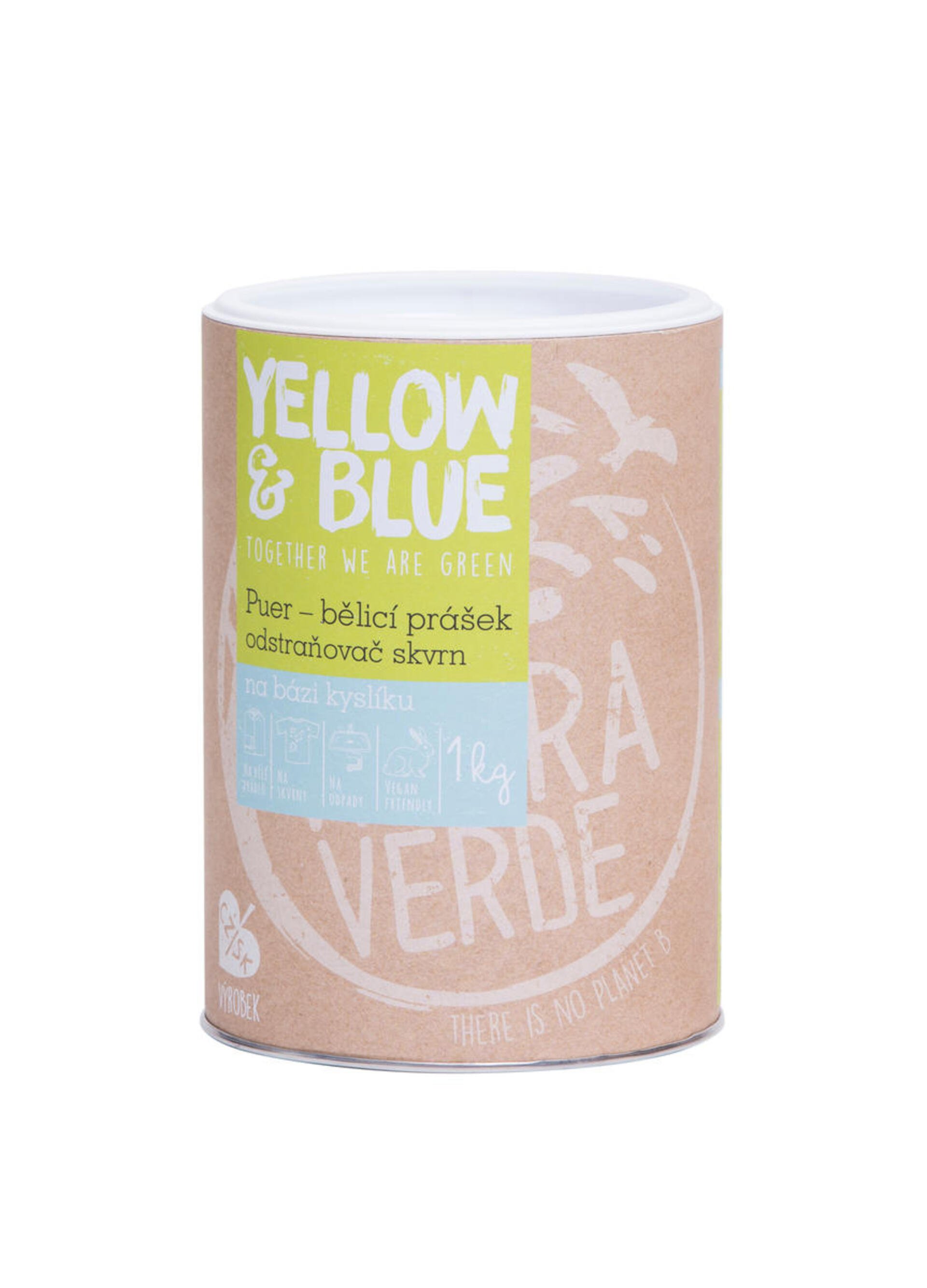 Tierra Verde Puer bělicí prášek a odstraňovač skvrn na bázi kyslíku (dóza) 1000 g