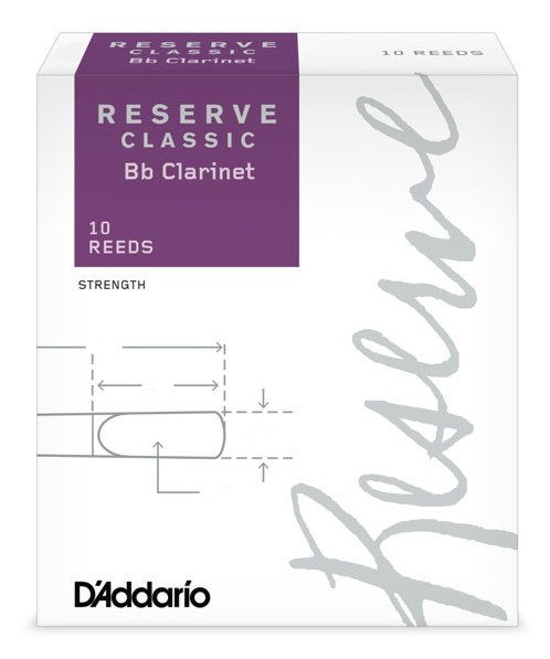 Rico DCT1020 Reserve Classic - Bb Clarinet Reeds 2.0 - 10 Box