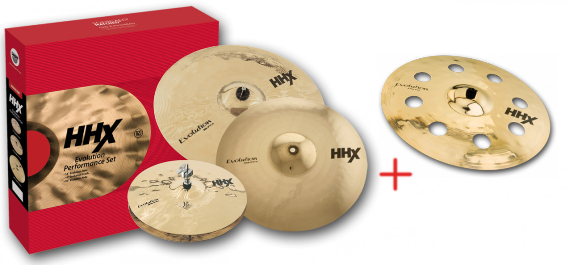 Sabian HHX Evolution Performance Set + O-Zone Crash 18" Zdarma