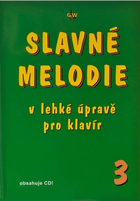 Publikace Slavné melodie 3 v lehké úpravě pro klavír + CD