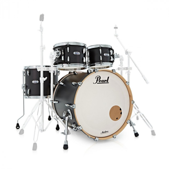 Pearl Masters Maple Complete MCT904XEP/C Matte Caviar Black