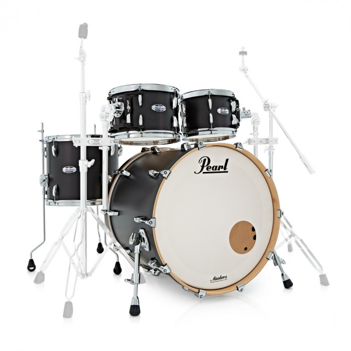 Pearl MCT924XEFP Masters Maple Complete - Matte Caviar Black