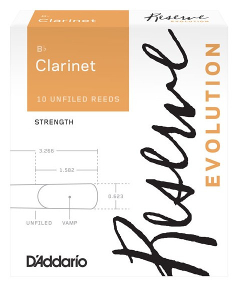 Rico DCE1040 Reserve Evolution - Bb Clarinet Reeds 4.0 - 10 Box