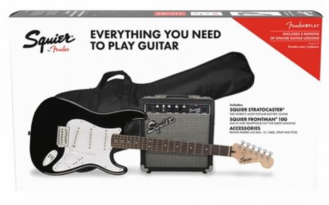 Fender Squier Affinity Strat + Frontman 10G PACK Black