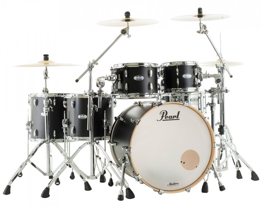Pearl Masters Maple Complete - Matte Caviar Black