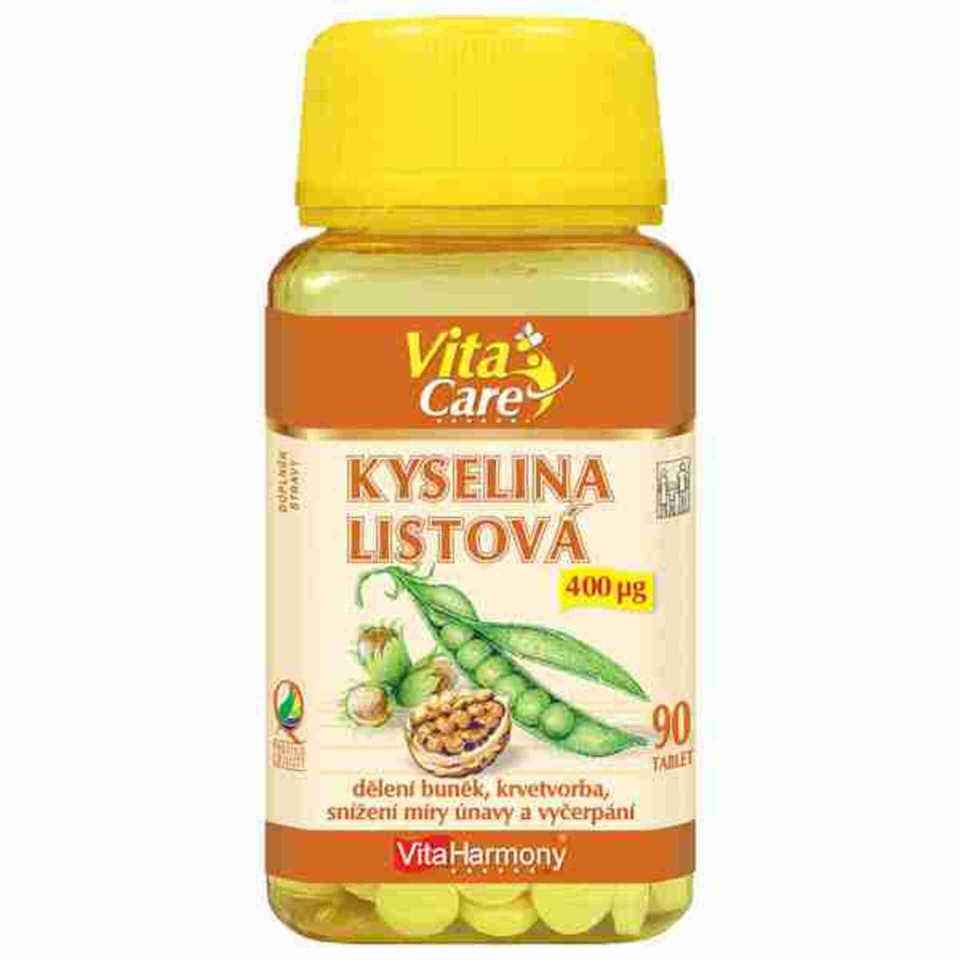 VitaHarmony Kyselina listová 400 mcg 90 tablet