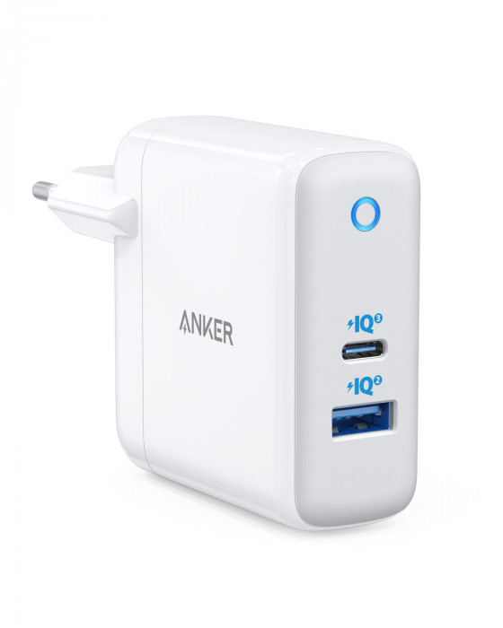 Anker PowerPort Atom III 45W USB-C + 15W USB-A EU White