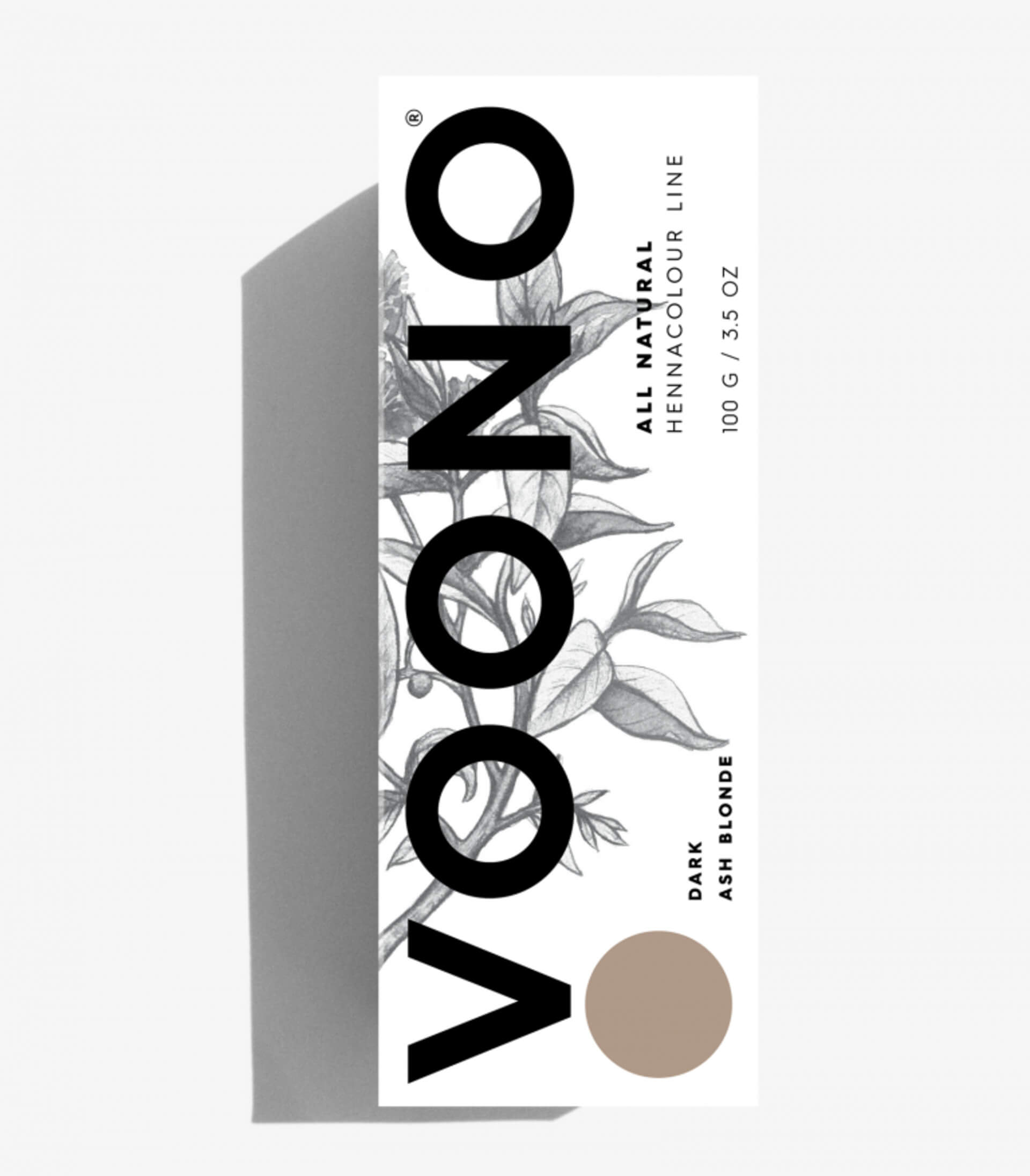 Voono Henna odstín Dark Ash Blonde 100 g