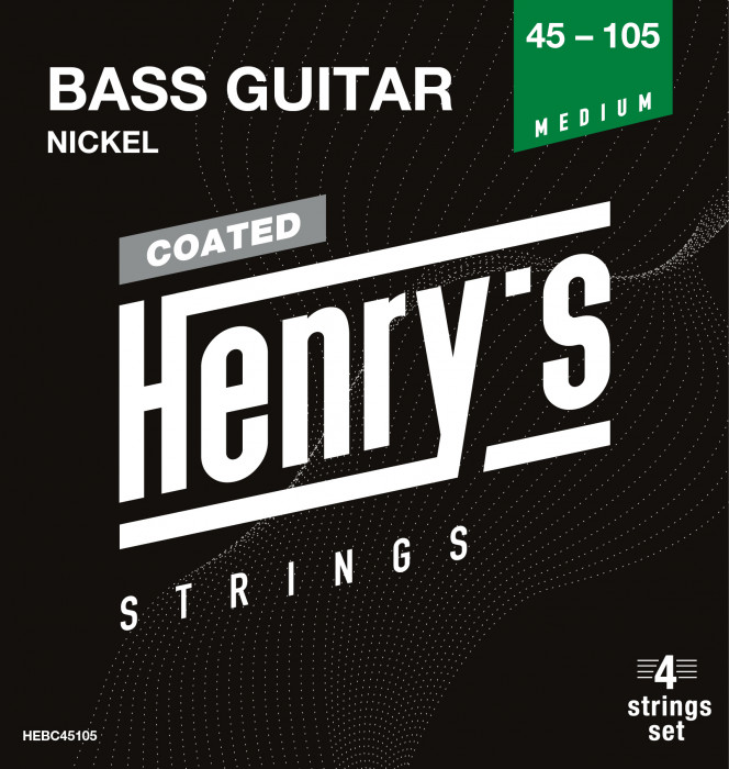 Henry’s HEBC45105 Coated Bass Nickel - 045“ - 105”