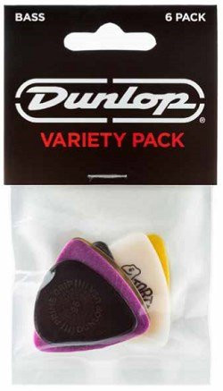 Dunlop PVP117 Bass Pick Variety 6 Pack
