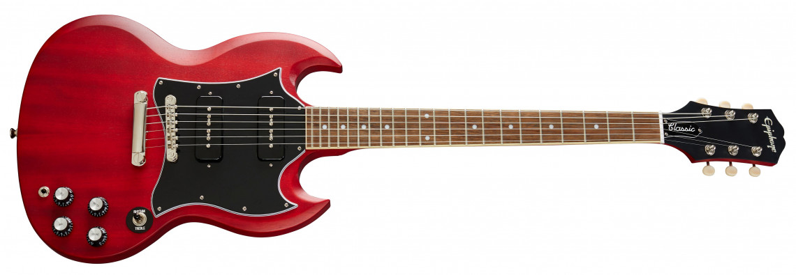 Epiphone SG Classic Worn P-90s Worn Cherry