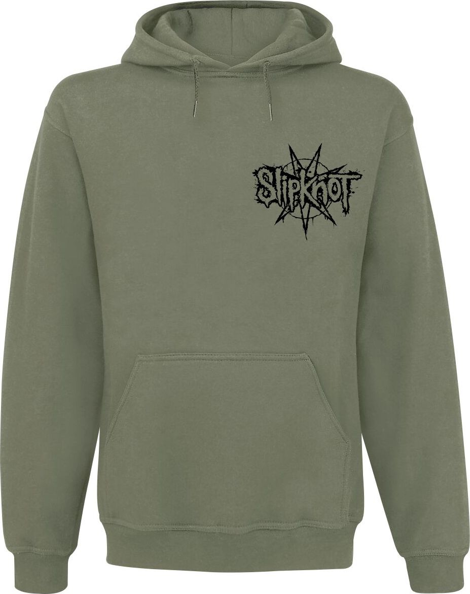 Slipknot Group Star Mikina s kapucí olivová