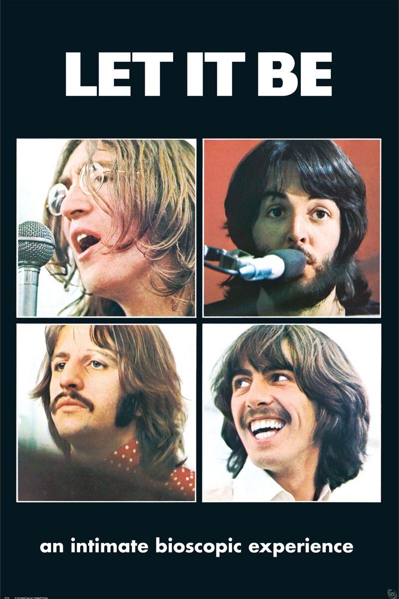 The Beatles Let it be plakát vícebarevný
