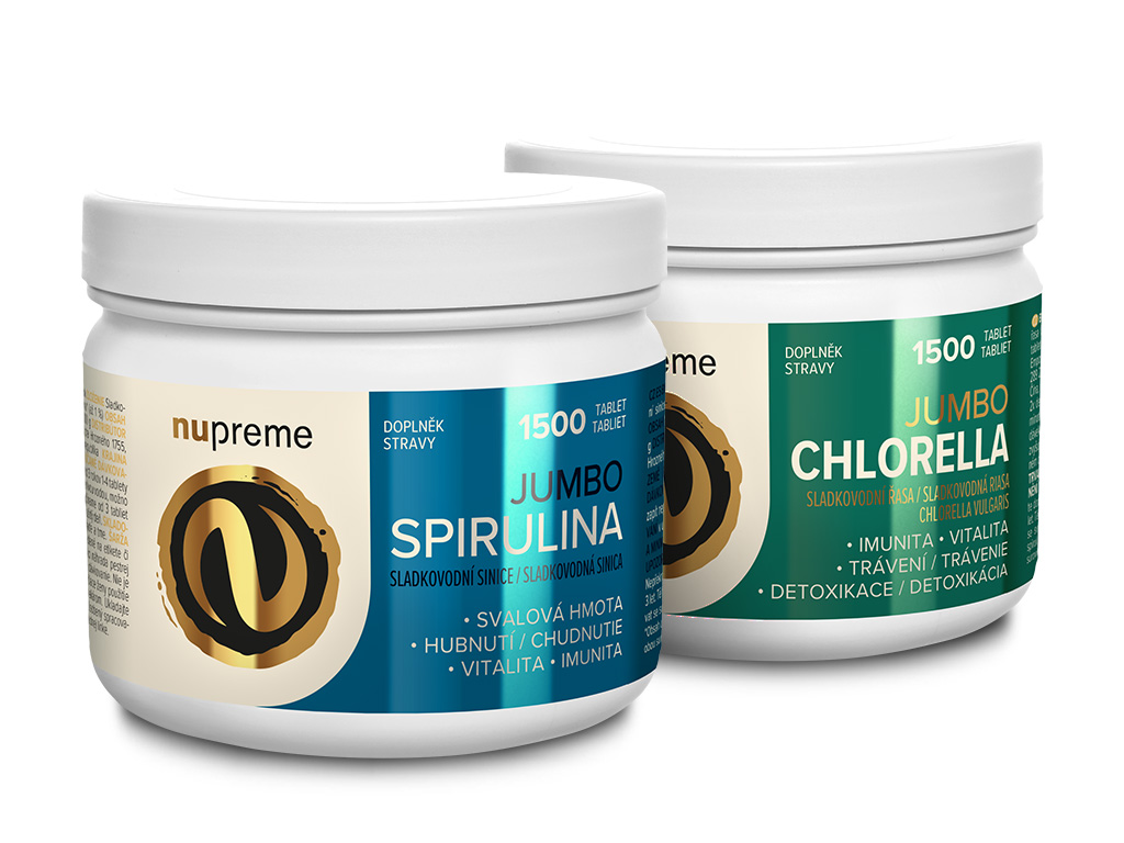 Nupreme BALÍČEK Spirulina+Chlorella Jumbo