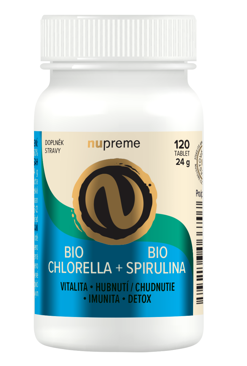 Chlorella + Spirulina 120tbl BIO NUPREME